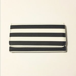 Kut From the Kloth Black & White Striped Wallet